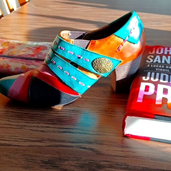 Elite by Conkus shoes heels multcolor Size 8 - Picture 2 of 9